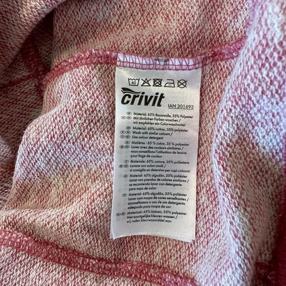 Crivit Jacket Women’s Size Medium Red Full Zip Knitted Sweater Outdoor Jogging - Picture 4 of 9